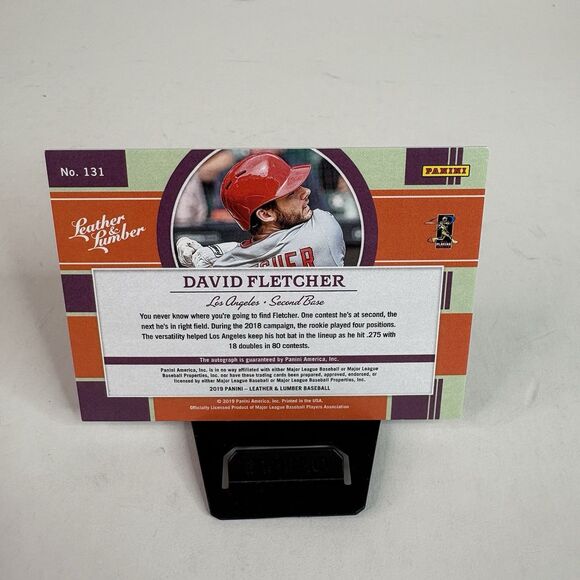 David Fletcher 2019 Leather and Lumber RC Leather Signatures #131 Auto /99 LA - Picture 2 of 4